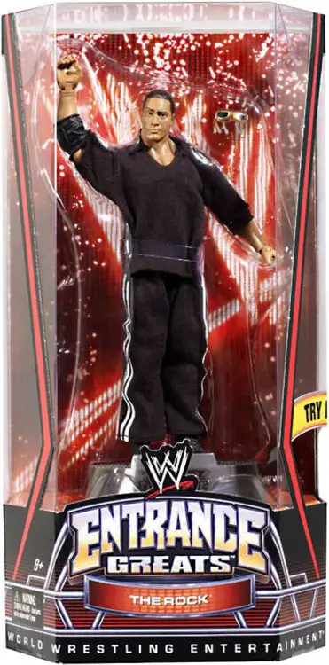 WWE Wrestling Entrance Greats The Rock Action Figure