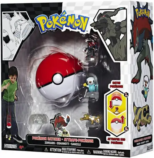Pokemon Black & White Series 1 Catcher Zoroark, Oshawott & Sandile Figure 3-Pack