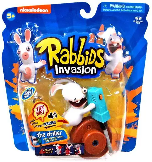 McFarlane Toys Raving Rabbids Rabbids Invasion The Driller Action Figure