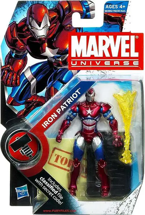 Marvel Universe Series 9 Iron Patriot Action Figure #19 [Helmet On]
