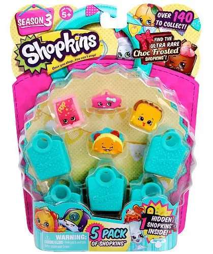 Shopkins Season 3 Mini Figure 5-Pack