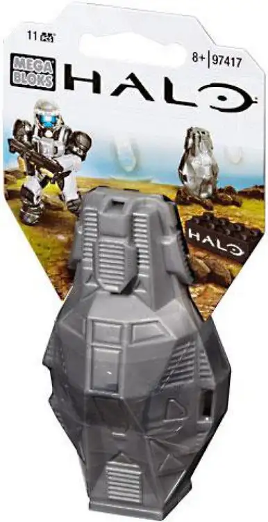 Mega Bloks Halo Metallic ODST Drop Pod Set #97417 [Silver UNSC]