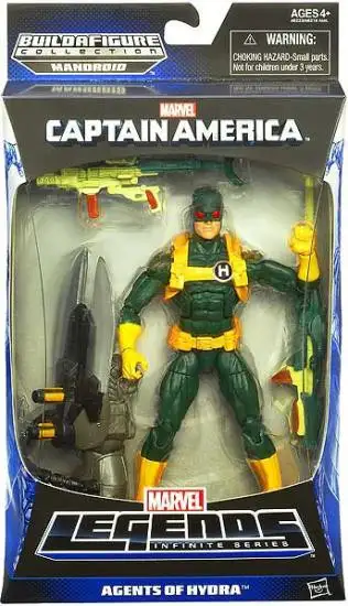 Captain America Marvel Legends Mandroid Series 1 Hydra Soldier Action Figure [Green & Yellow Suit - Agents of Hydra]