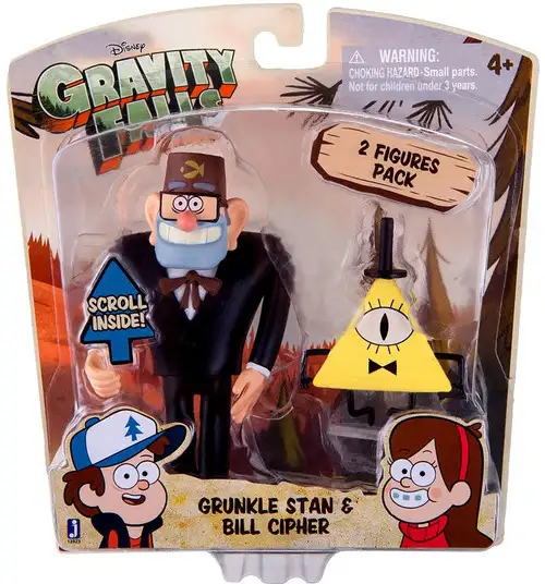 Disney Gravity Falls Grunkle Stan & Bill Cipher Action Figure 2-Pack