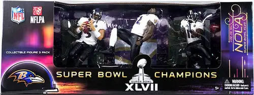 McFarlane Toys NFL Baltimore Ravens Sports Picks Football Joe Flacco, Ray Lewis & Jacoby Jones Action Figure 3-Pack [Super Bowl]