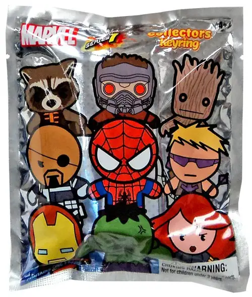 3D Figural Keyring Marvel Series 1 Mystery Pack [1 RANDOM Figure]