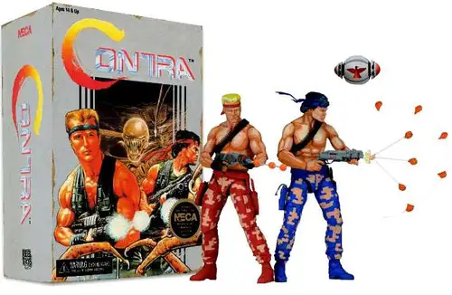 NECA Contra Video Game Tribute Series Bill & Lance Action Figure 2-Pack [Video Game Appearance]