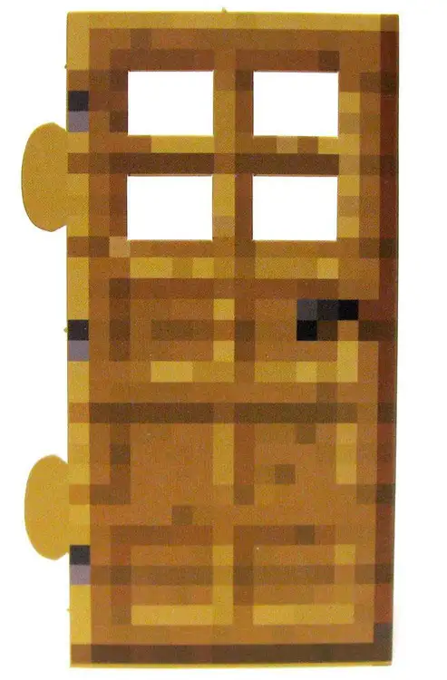 Minecraft Wood Door Papercraft [Single Piece]