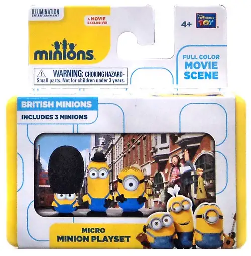 Despicable Me Minions Movie British Minions 2-Inch Micro Playset