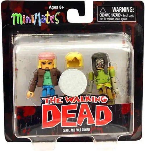 The Walking Dead Minimates Series 3 Carol & Pole Zombie Exclusive Minifigure 2-Pack
