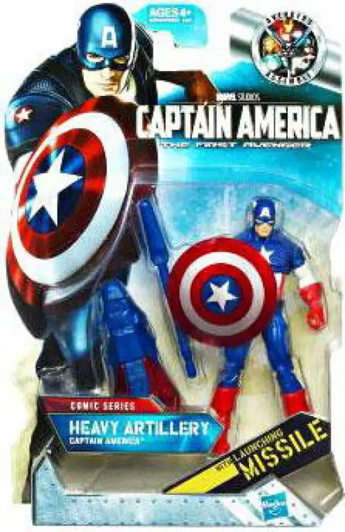 The First Avenger Comic Series Heavy Artillery Captain America Action Figure #2