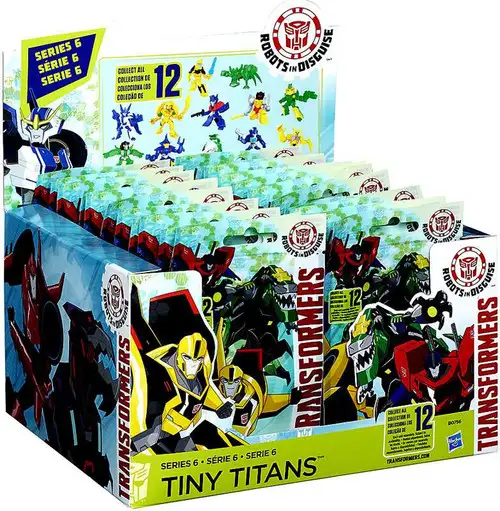 Transformers Robots in Disguise Tiny Titans Series 6 Mystery Box [24 Packs]