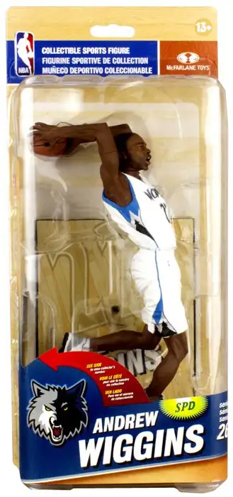 McFarlane Toys NBA Minnesota Timberwolves Sports Basketball Series 26 Andrew Wiggins Action Figure
