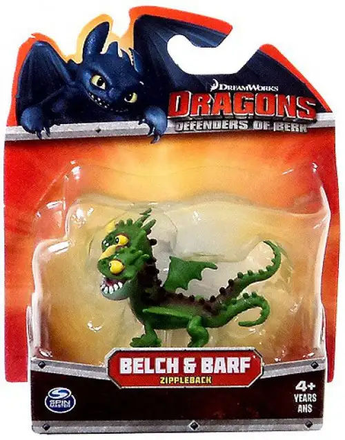 How to Train Your Dragon Dragons Defenders of Berk Belch & Barf 3-Inch Mini Figure [Green Zippleback]