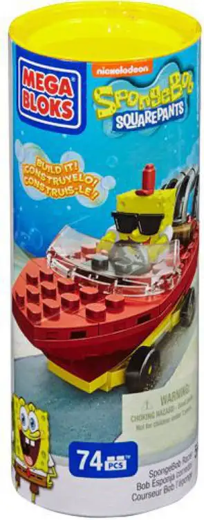 Mega Bloks Spongebob Squarepants Boat Racers SpongeBob Boat Racer Set #94616