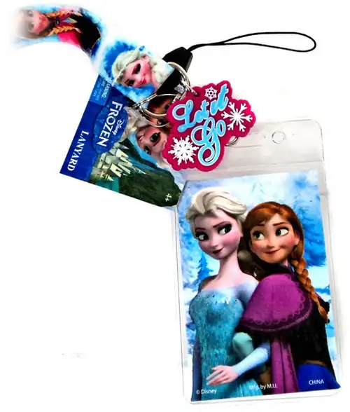 Disney Frozen Anna & Elsa Lanyard Keychain [White]