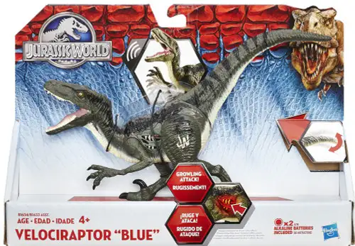 Jurassic World Growler Velociraptor Blue Action Figure