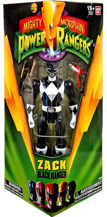 Mighty Morphin Power Rangers Zack Black Ranger Action Figure