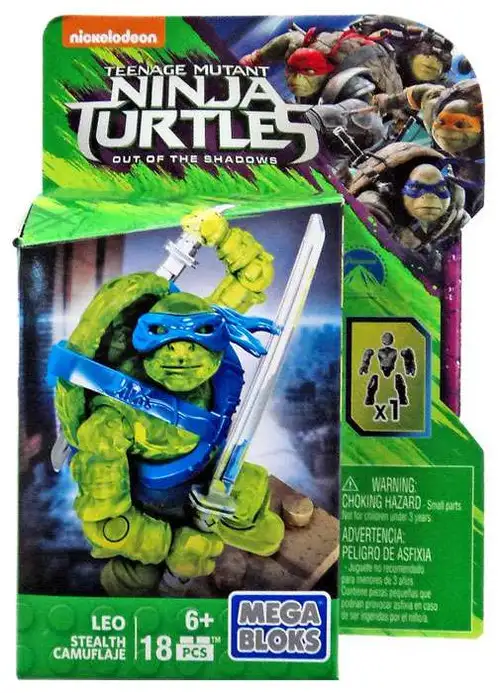 Mega Bloks Teenage Mutant Ninja Turtles Out of the Shadows Leo Set [Stealth]