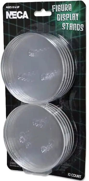 NECA Clear Version Action Figure Stands 10-Pack [10 Display Stands]