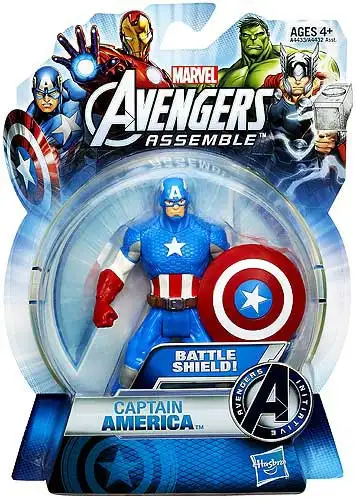 Marvel Avengers Assemble Captain America Action Figure [Battle Shield]