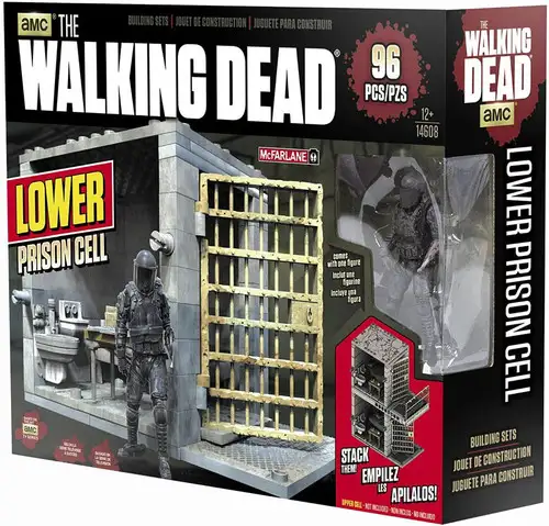 McFarlane Toys The Walking Dead LOWER Prison Cell Building Set