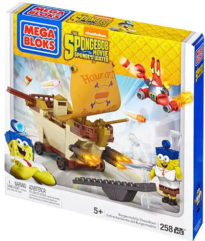 Mega Bloks Spongebob Squarepants Sponge Out Of Water Burgermobile Showdown Set #94652