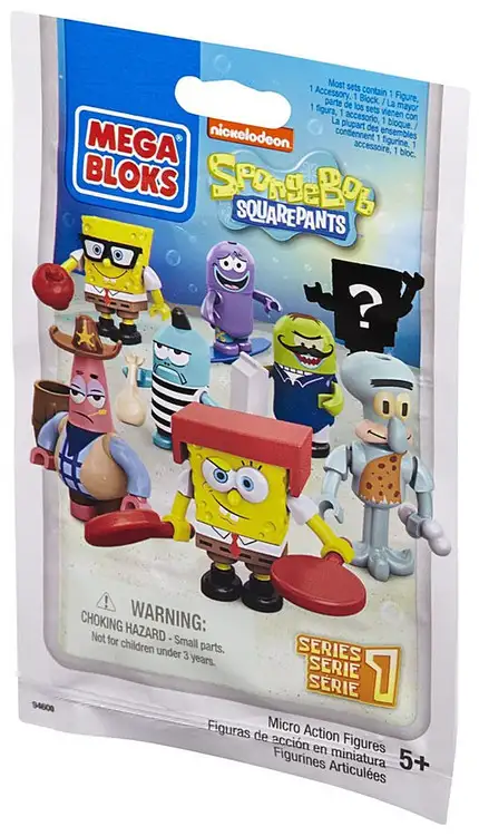 Mega Bloks Spongebob Squarepants Series 1 Mystery Pack #94600