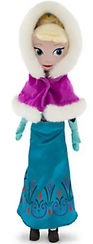 Disney Frozen Holiday Elsa 21-Inch Plush [Hooded Cape]
