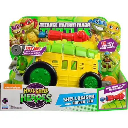 Teenage Mutant Ninja Turtles TMNT Half Shell Heroes Shellraiser Action Figure Vehicle