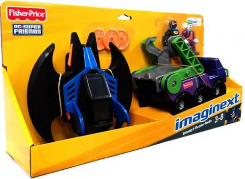 Fisher Price DC Super Friends Imaginext Batwing & Joker Hauler Exclusive 3-Inch Figure Set