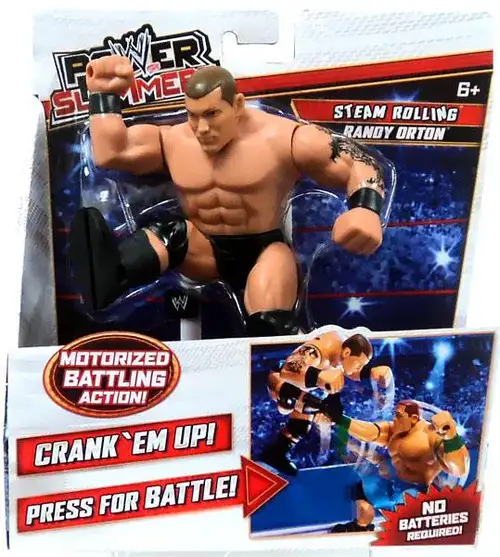 WWE Wrestling Power Slammers Steam Rolling Randy Orton Action Figure