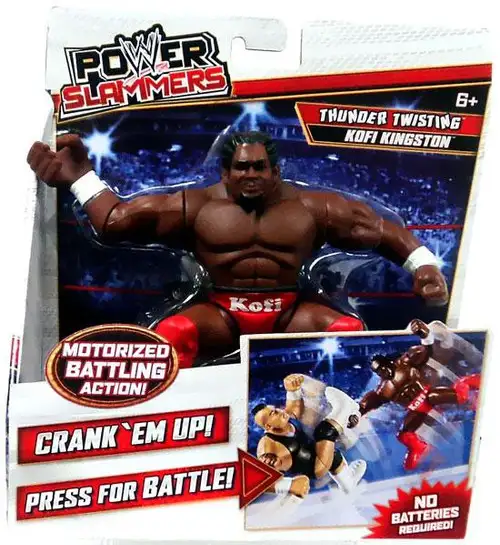 WWE Wrestling Power Slammers Thunder Twisting Kofi Kingston Action Figure