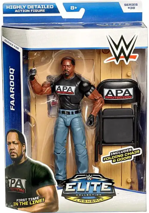 WWE Wrestling Elite Collection Series 38 Faarooq Action Figure [Folding Chair & Door]