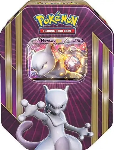 Pokemon 2016 Mewtwo-EX Tin Set [4 Booster Packs & Promo Card]