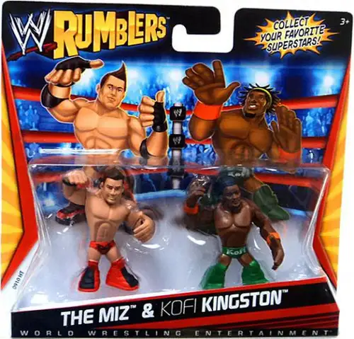 WWE Wrestling Rumblers Series 1 The Miz & Kofi Kingston Mini Figure 2-Pack