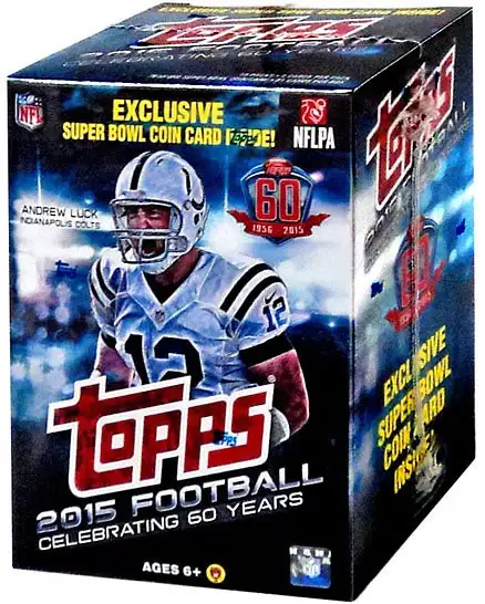 NFL Topps 2015 Football Trading Card BLASTER Box [10 Packs, 1 Super Bowl Coin Card]