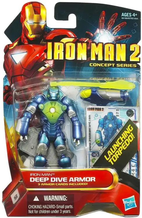 Iron Man 2 Concept Series Deep Dive Armor Iron Man Action Figure #6