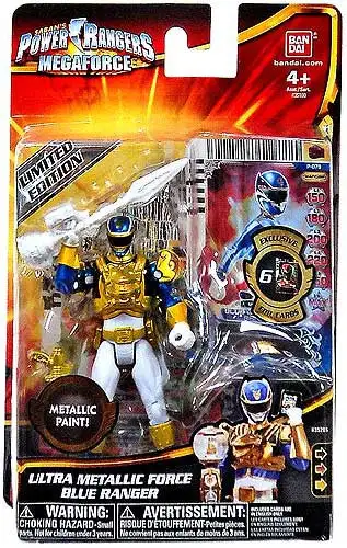 Power Rangers Megaforce Ultra Metallic Force Blue Ranger Action Figure