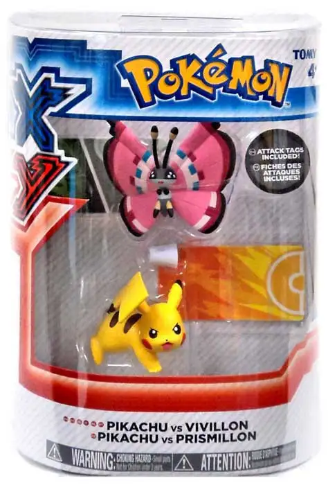 Pokemon XY Pikachu vs. Vivillon Figure 2-Pack