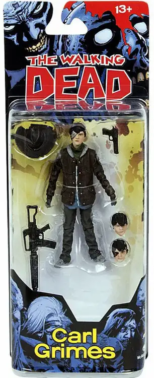 McFarlane Toys The Walking Dead Comic Series 4 Carl Grimes Action Figure [Alternates Heads]
