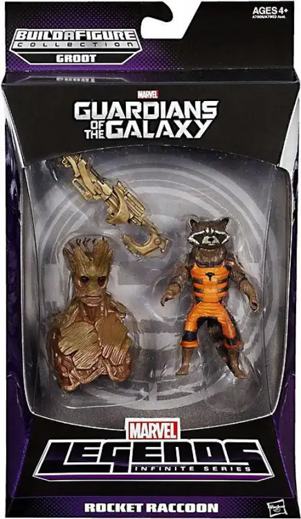 Guardians of the Galaxy Marvel Legends Groot Series Rocket Raccoon Action Figure