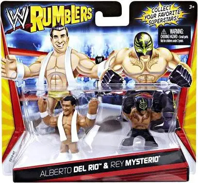 WWE Wrestling Rumblers Series 1 Alberto Del Rio & Rey Mysterio Mini Figure 2-Pack