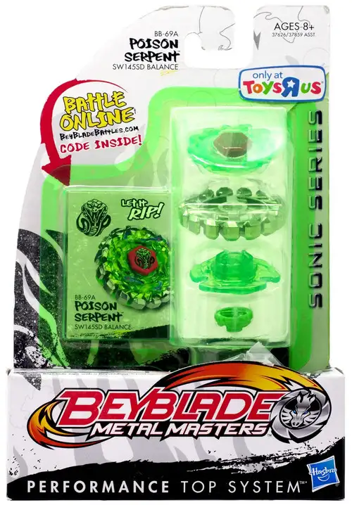 Beyblade Metal Masters Sonic Series Poison Serpent Exclusive Single Pack BB-69A
