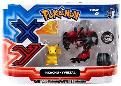 Pokemon XY Basic Pikachu & Yveltal Figure 2-Pack