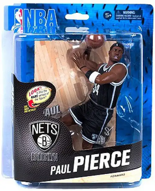 McFarlane Toys NBA Brooklyn Nets Sports Basketball Series 24 Paul Pierce Action Figure [Black Jersey]