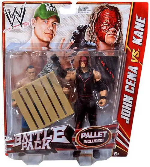 WWE Wrestling Battle Pack Series 19 John Cena vs. Kane with Mask Action Figure 2-Pack [Pallet]