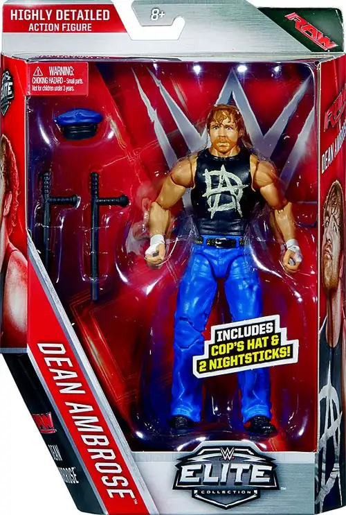 WWE Wrestling Elite Collection Series 41 Dean Ambrose Action Figure [Cop's Hat & 2 Night Sticks]