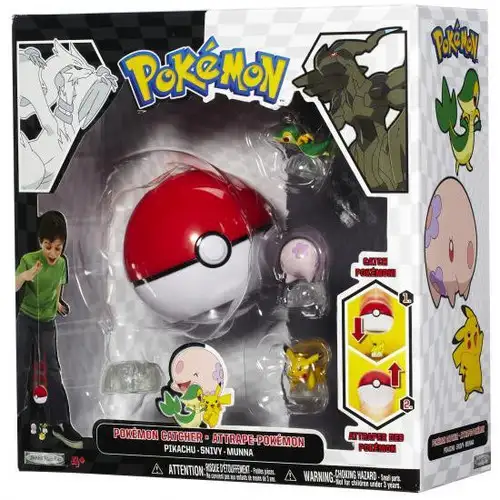 Pokemon Black & White Series 1 Catcher Pikachu, Snivy & Munna Figure 3-Pack