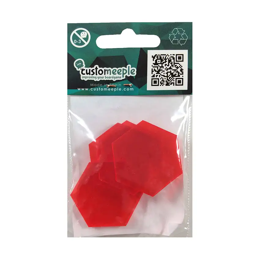 30mm Acrylic Bases - Red